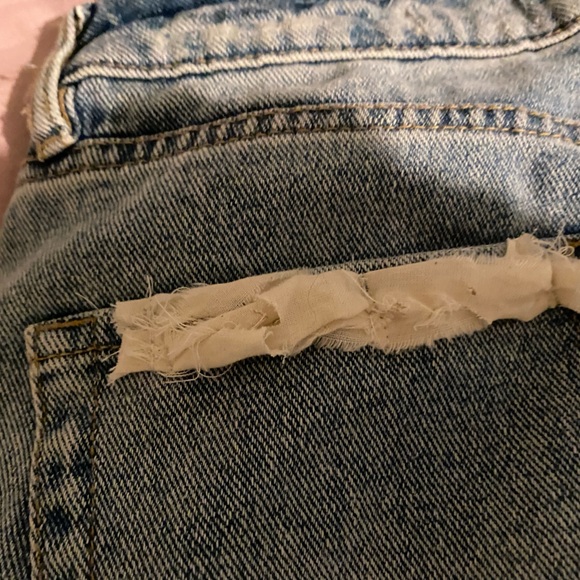 Original modded Scripture Jesus PACSUN Mom light Denim distressed Jeans 27w 23L - Picture 9 of 15